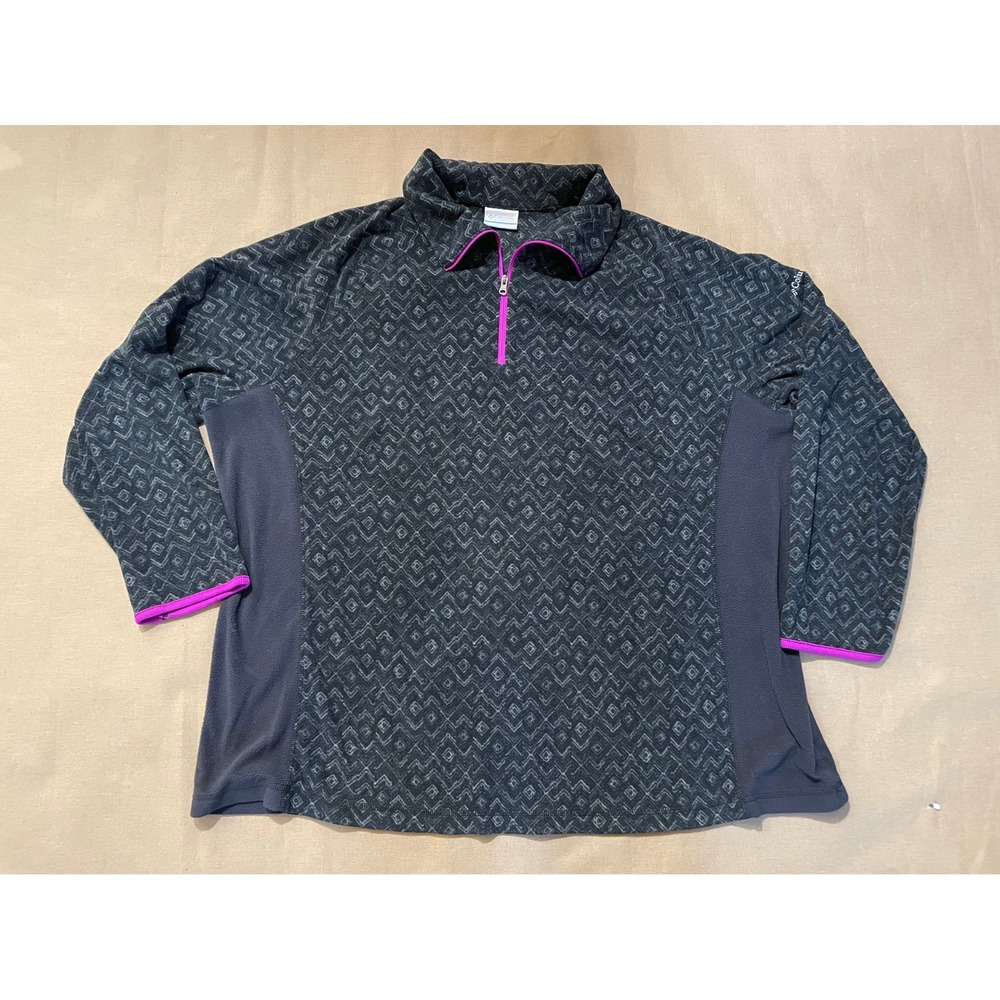 Columbia 1/4 Zip Fleece Pullover Women's Size 3X Performance Outdoors Gorpcore